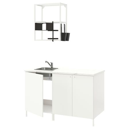 Кухня, белый, 143x63.5x222 см IKEA BEGIVENHET БЕГИВЕНХЕТ 793.372.35