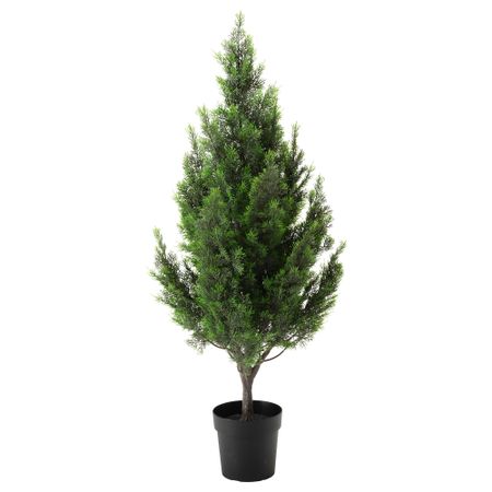 Искусственное растение в горшке ФЕЙКА, д/дома/улицы, кипарис (21 см)