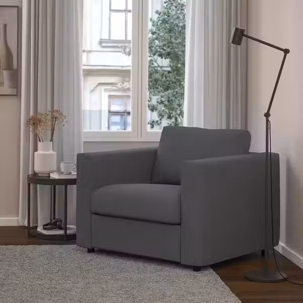 VIMLE Кресло - Hallarp серый - фото 2