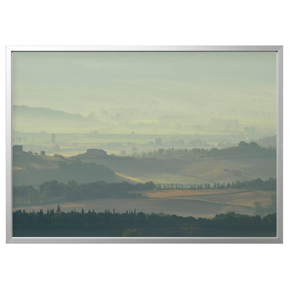 Картина с рамой, 140x100 см, Красивый вид, цвет алюминия IKEA BJÖRKSTA БЬЁРКСТА 794.716.05 - фото 1