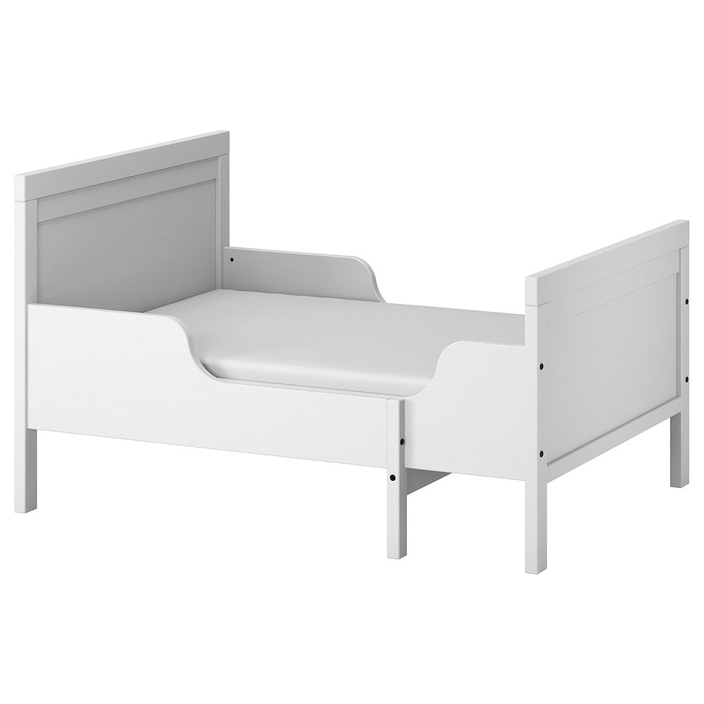 Раздвижная кровать с реечным дном, серый 80x200 см IKEA SUNDVIK СУНДВИК 294.216.65 - фото 1