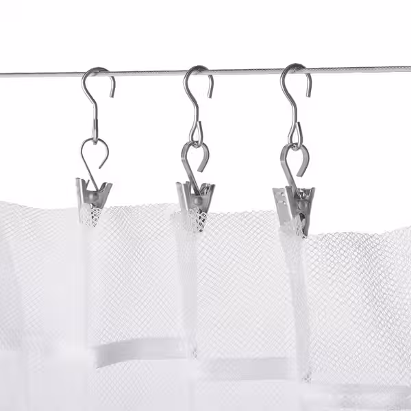 RIKTIG Гардинный крючок с зажимом 24 шт - схема-чертеж с размерами