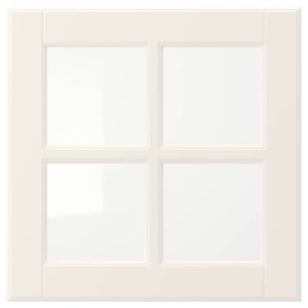 Стеклянная дверь, белый с оттенком 40x40 см IKEA BODBYN БУДБИН 603.670.72