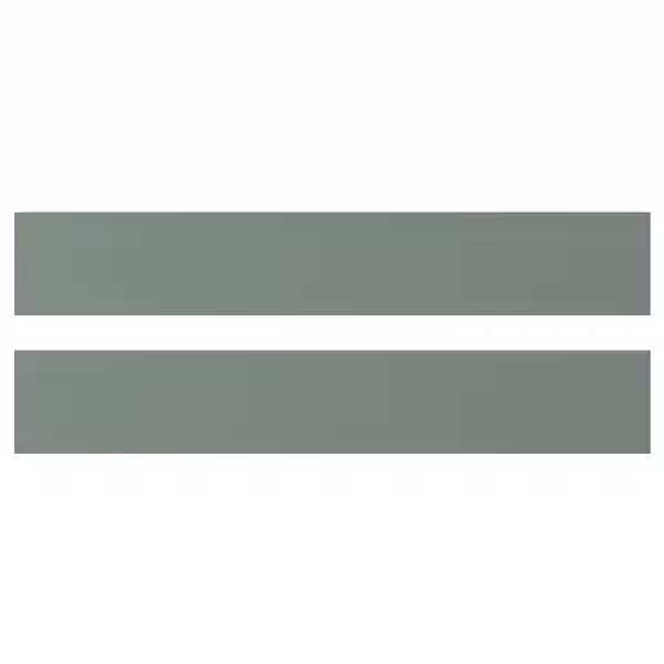 NICKEBO Фронтальная панель ящика - матовая поверхность серо-зеленый 60x10 см - фото 1