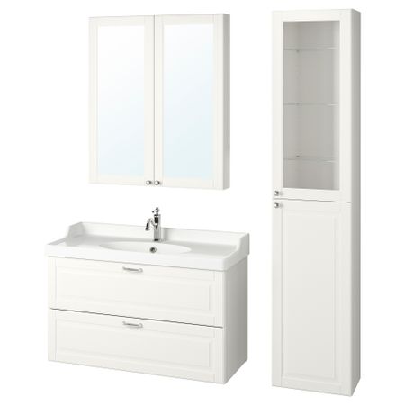 Комплект мебели для ванной, 5 предмета, 102 cm IKEA GODMORGON ГОДМОРГОН, RÄTTVIKEN РЭТТВИКЕН 393.900.17