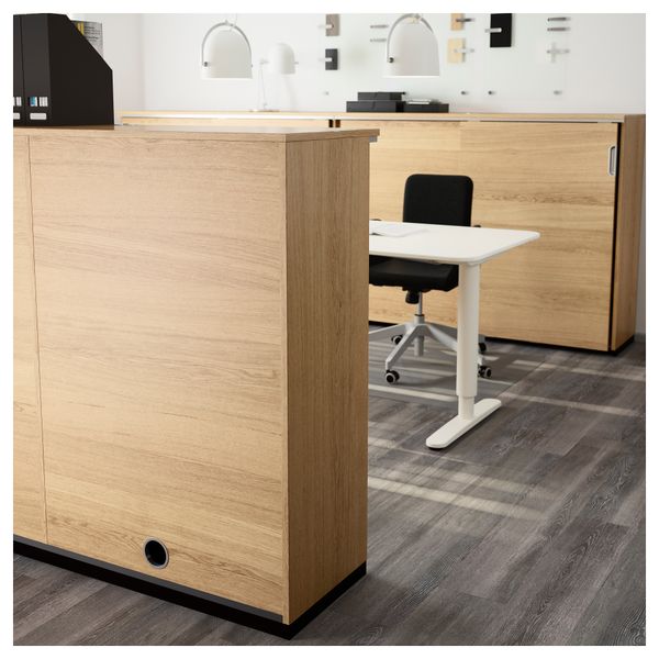 Комбинация для хранения с раздвижной дверцами ГАЛАНТ, дубовый шпон (320x120 см) - схема-чертеж с размерами