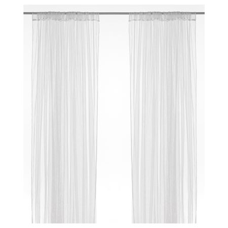 Гардины, 2 шт., белый 280x300 см IKEA LILL ЛИЛЛЬ 503.705.84