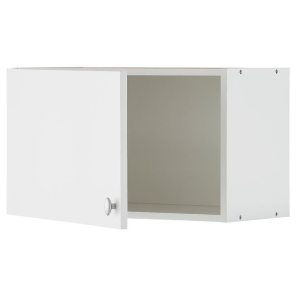 Навесной шкаф с дверцей АЛЬБРУ, белый (60x35 см) - схема-чертеж с размерами