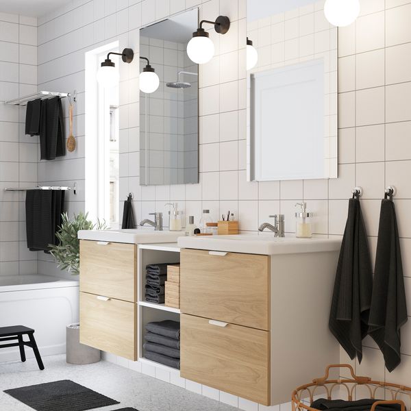 IKEA в интерьере ванной