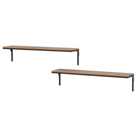 Навесная полка, комбинация, черный IKEA FJÄLLBO ФЬЕЛЛЬБО 293.385.48