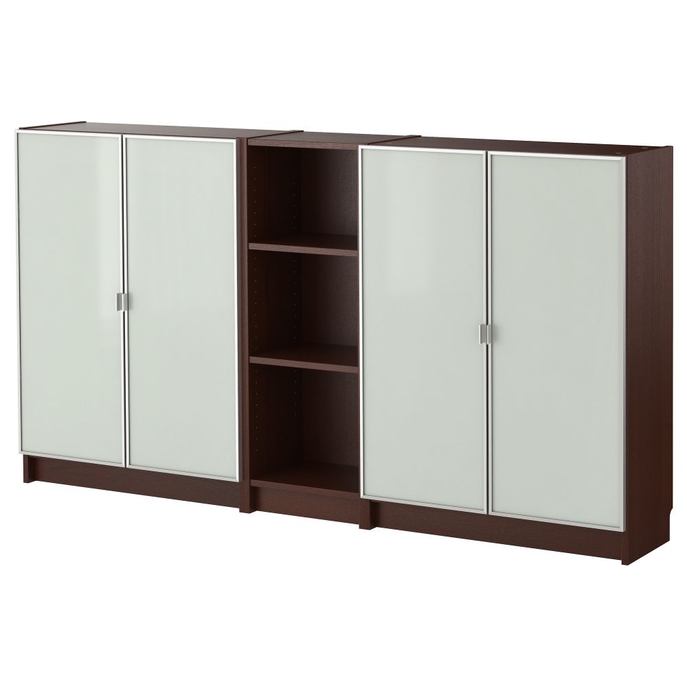 Стеллаж БИЛЛИ / МОРЛИДЕН, классический коричневый (200x106x28 см) - фото 1