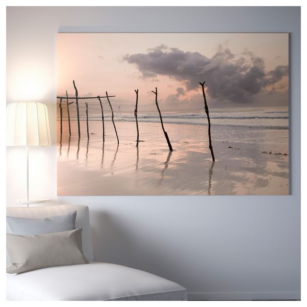 Картина с рамой БЬЁРКСТА, Рассвет в Африке, черный (200x140 см) - фото 3