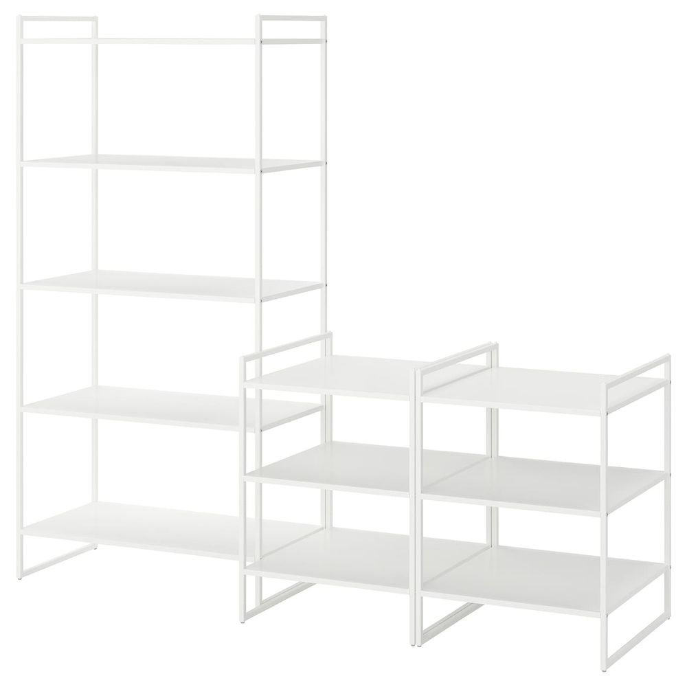 Открытая комбинация для хранения, белый 182x51x160 см IKEA JONAXEL ЙОНАКСЕЛЬ 292.972.89 - фото 1