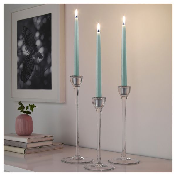 Неароматическая свеча КЛОКХЕТ, светло-зеленый (25 см) - схема-чертеж с размерами