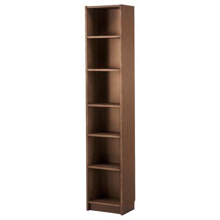 Стеллаж, коричневый ясеневый шпон 40x28x202 см IKEA BILLY БИЛЛИ 303.842.14