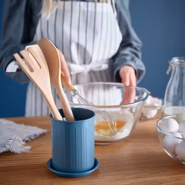 VÄLVÅRDAD Сушилка для стол приб - серо-синий темный/оцинковка 13 см - фото 2