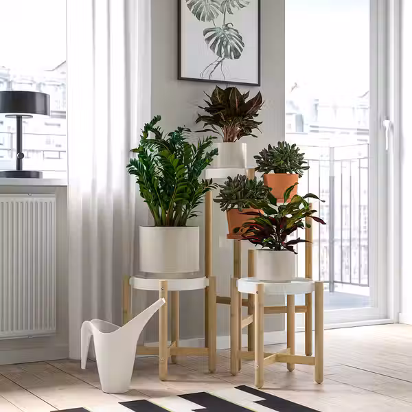 SANDKÖRSBÄR Кашпо - д/дома/улицы/бежевый 12 см - фото 5