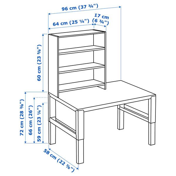 IKEA, дополнительный ракурс - схема-чертеж с размерами