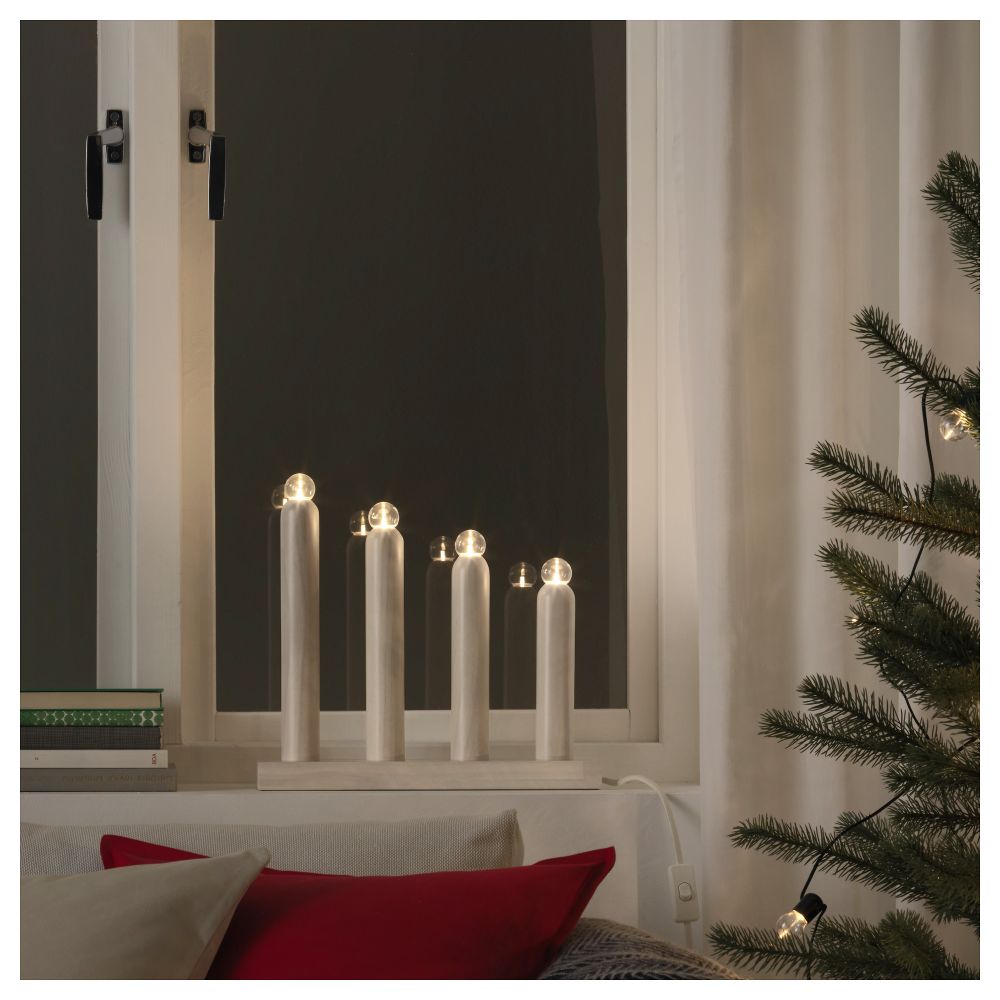 Светодиодный канделябр, 4 лампы СТРОЛА, белый - фото 1