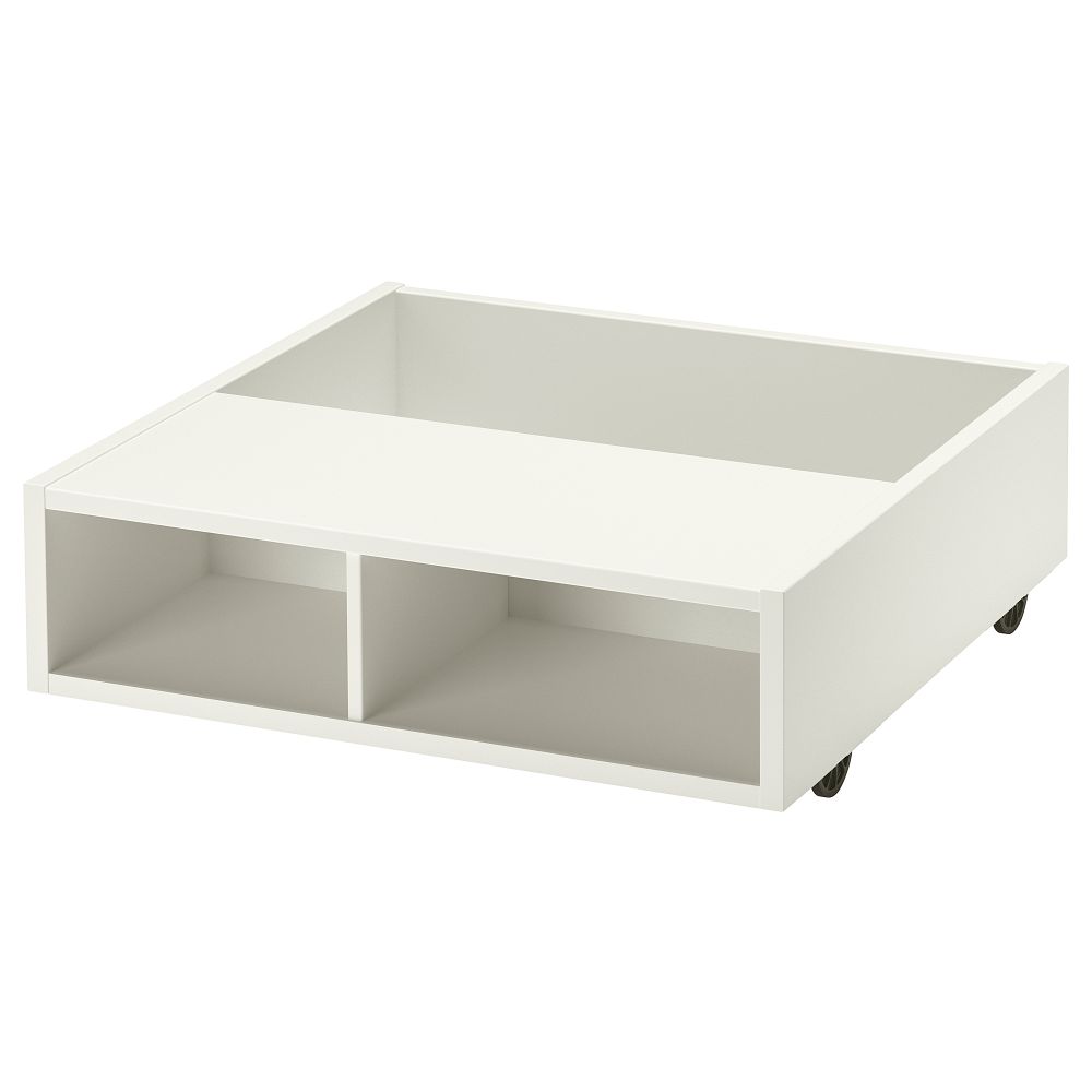 Подкроватный модуль, выдвижная тумба, 59x56 см, белый IKEA FREDVANG ФРЕДВАНГ 104.936.38 - фото 1