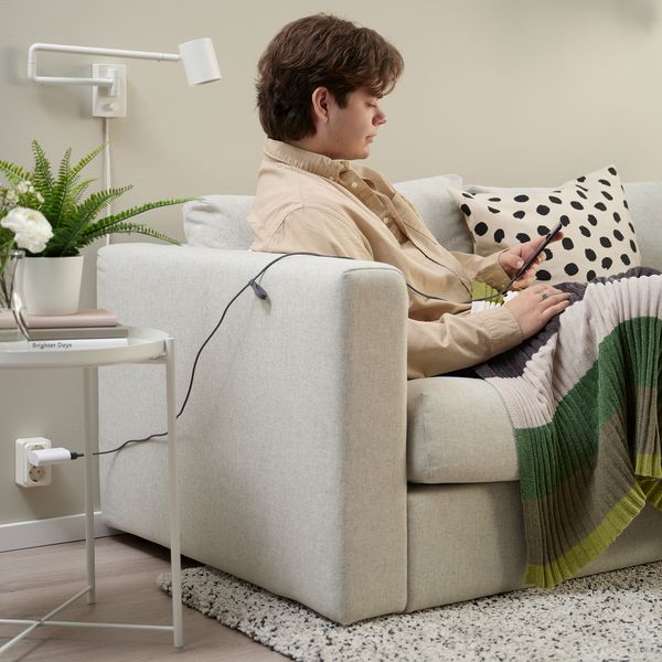 Кабель USB-A–lightning, темно-серый, 1.5 м IKEA LILLÅNGEN ЛИЛЛОНГЕНHULT ЛИЛЛЬХУЛЬТ 405.811.05 - фото 5