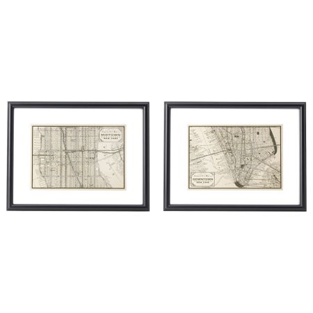 Картина, 2 шт ГЕМЛА, черный (40x30 см)