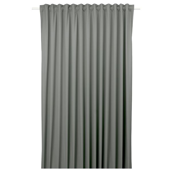 Блокирующая свет гардина, 1 шт., светло-зеленый, 210x300 см IKEA BENGTA БЕНГТА 205.129.95 - фото 2