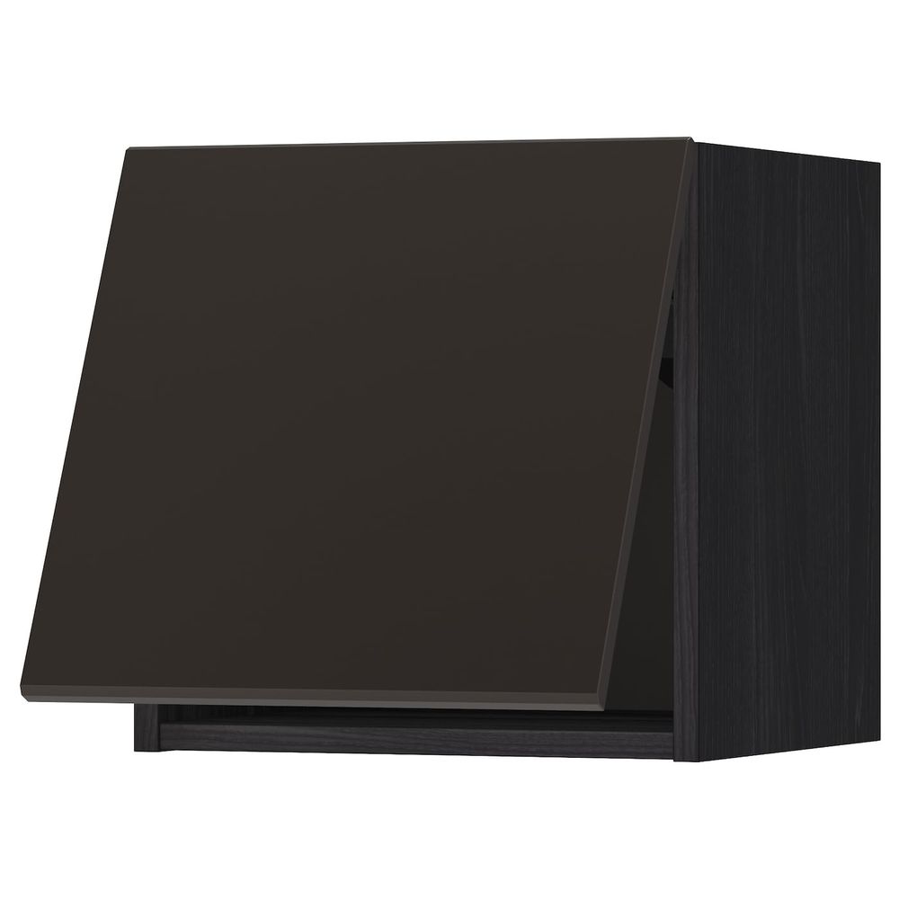 Горизонтальный навесной шкаф, черный, Кунгсбакка антрацит 40x40 см IKEA МЕТОД 692.200.66 - схема-чертеж с размерами