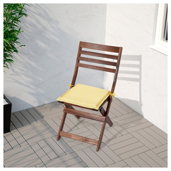 Садовый стул ЭПЛАРО, складной коричневый коричневая морилка - фото 7