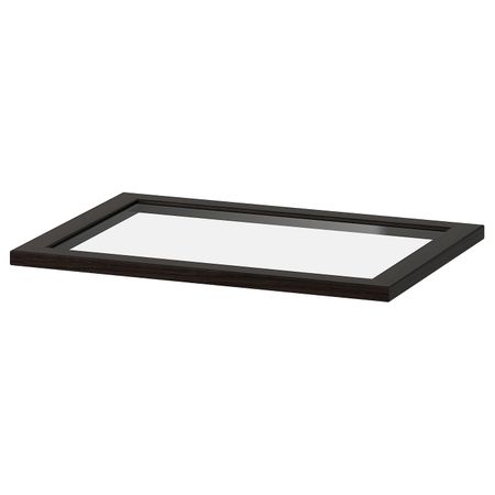 Полка стеклянная, черно-коричневый 50x35 см IKEA KOMPLEMENT КОМПЛИМЕНТ 304.375.52