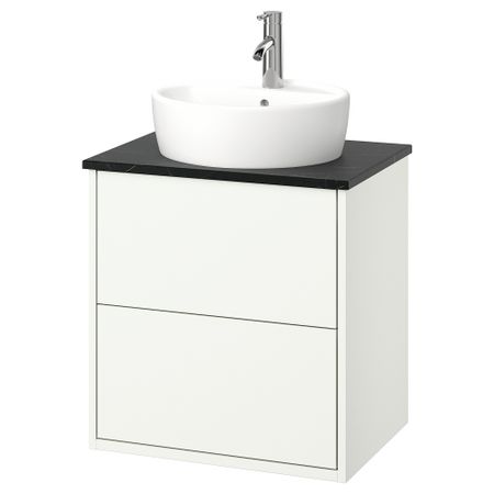 Шкаф с ящиками, раковина, смеситель IKEA HAVBÄCK, TÖRNVIKEN ТОРНВИКЕН 595.215.26