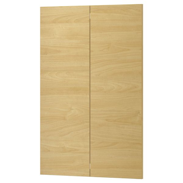Дверца для напольного углового шкафа, 2 штуки ТИНГСРИД, под березу (25x80 см) - фото 1