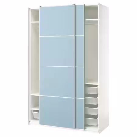 PAX / MEHAMN Гардероб с раздвижными дверьми