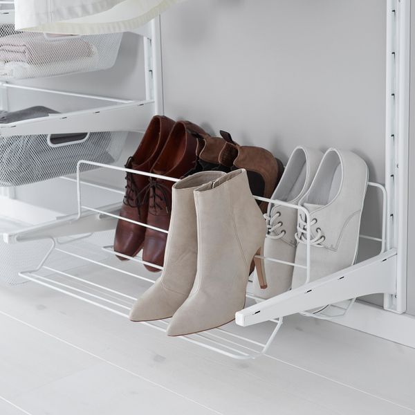 Настенная шина, штанга, модуль для/обуви, белый 132x41x199 см IKEA АЛЬГОТ 992.762.93 - фото 6