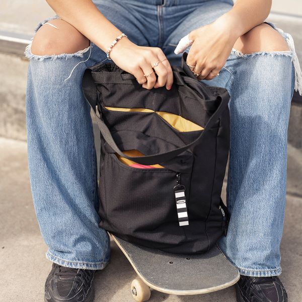 Дорожная сумка, черный 28x12x44 см/16 л IKEA VÄRLDENS ВЭРЛДЕНС 804.879.12 - фото 3