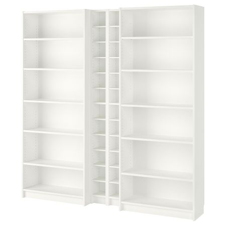 Стеллаж, 200x28x202 см, белый IKEA BILLY БИЛЛИ, GNEDBY 990.178.36