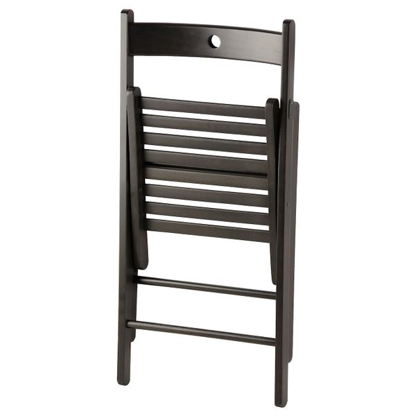 Стул складной, черный IKEA TERJE ТЕРЬЕ 903.609.55 - фото 2