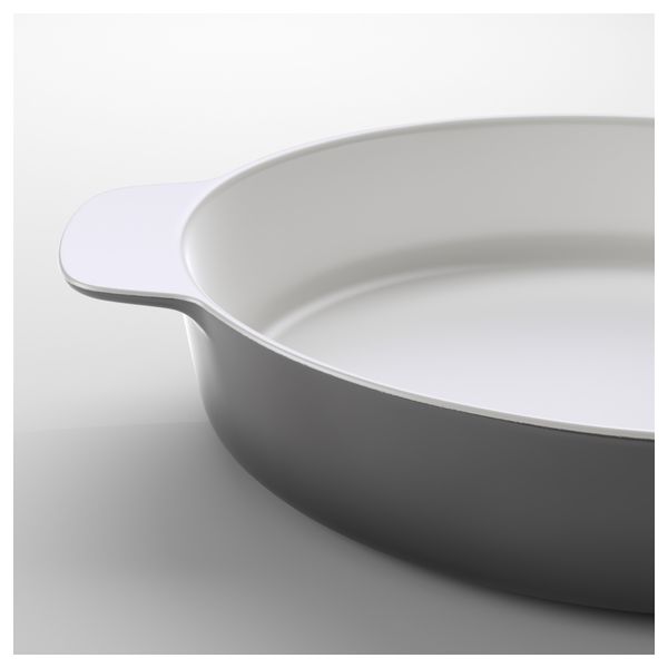 Форма/блюдо для духовки СМОРД, серый, белый (32x26 см) - схема-чертеж с размерами