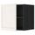 Верхний шкаф на холодильник, морозильник МЕТОД, черный, Лаксарби белый