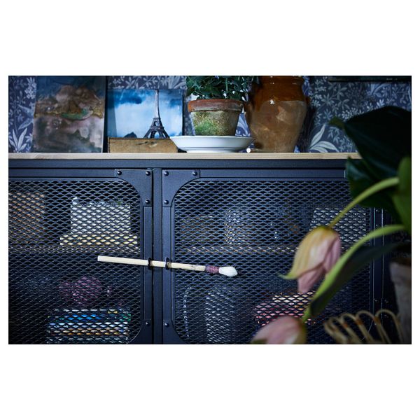 Шкаф для ТВ, комбинация, черный 250x36x95 см IKEA FJÄLLBO ФЬЕЛЛЬБО 691.913.37 - фото 8