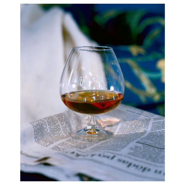 Рюмка коньячная ОПТИМАЛЬ, прозрачное стекло (75 сл) - схема-чертеж с размерами