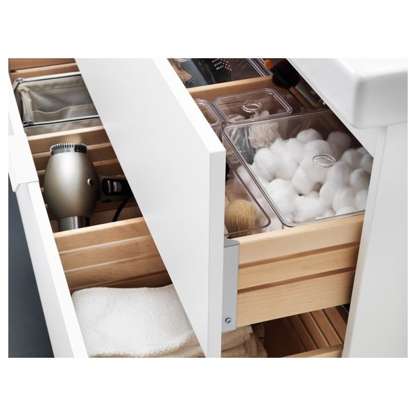 Шкаф для раковины с 2 ящиками, 61x49x68 см, белый IKEA GODMORGON ГОДМОРГОН 290.234.35 - фото 4