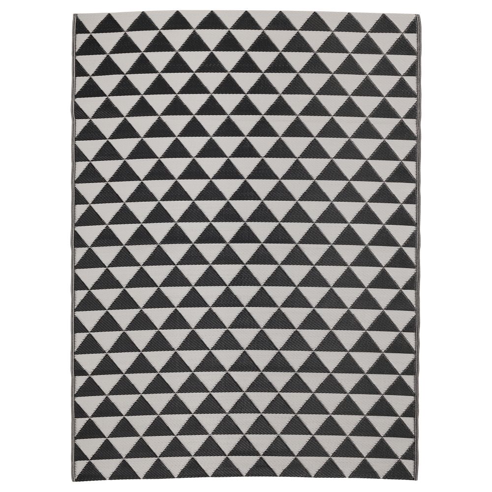 Ковер безворсовый, для дома/улицы СОММАР 2018, черный/серый (180x240 см) - фото 1