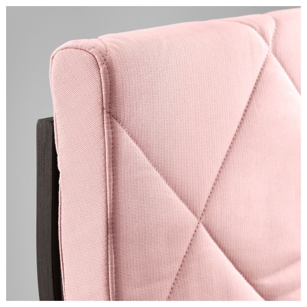 Кресло ПОЭНГ, черно-коричневый, Эдум розовый - фото 4