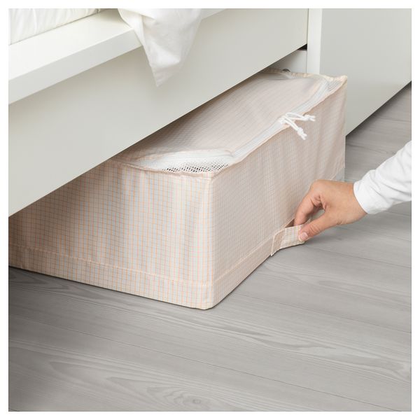 Сумка для хранения СТУК, белый/желтый (55x51x18 см) - схема-чертеж с размерами