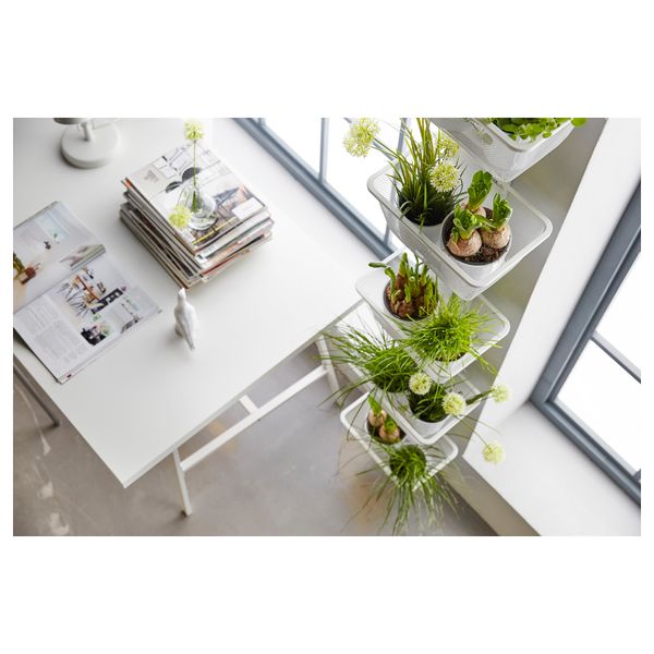 Настенная шина, корзина АЛЬГОТ, белый (30x22x197 см) - фото 4