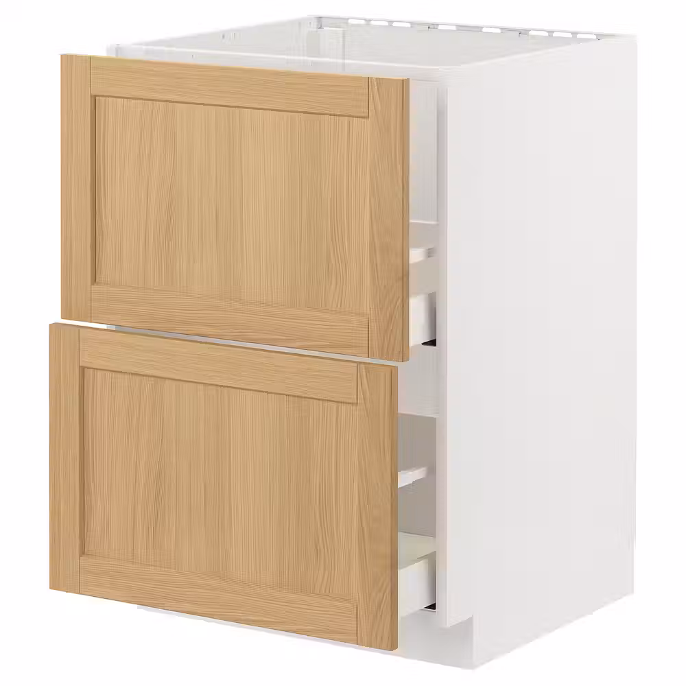 METOD / MAXIMERA Напольный шкаф п/мойку+2фасада/2 ящ - фото 1