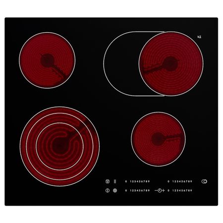 Варочная панель стеклокерамика, черный 59 см IKEA DAGLIG ДАГЛИГ 702.228.18