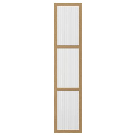 TONSTAD Дверца с петлями - дубовый шпон/стекло 50x229 см