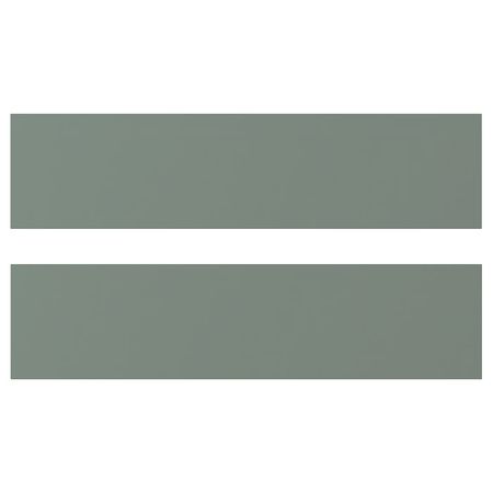 NICKEBO Фронтальная панель ящика - матовая поверхность серо-зеленый 40x10 см